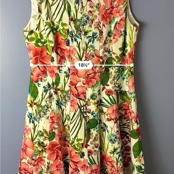 Dress Barn Women’s Plus Size 18 Floral Peplum Midi Dress - Picture 12 of 12